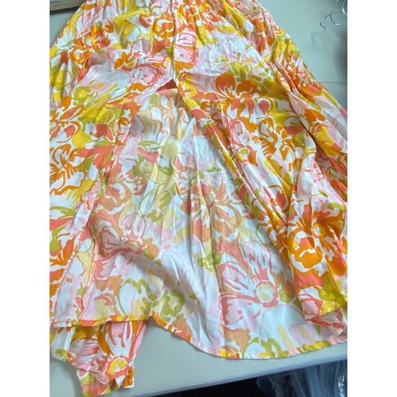 NEW Abel The Label Sleeveless Floral Halter Maxi Dress size Small Boho Cottage - Picture 6 of 16